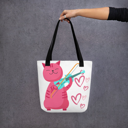 Autism Cat Make Your Own Music Tote Bag